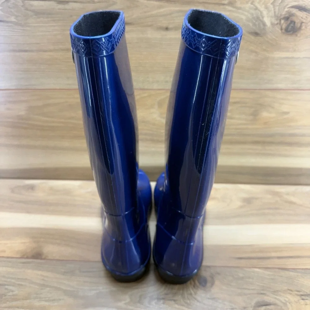 UGG Shaye Rain Boots Womens 6 Royal Blue Waterproof Rall Rubber Mid Calf